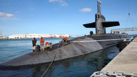 The US Navy ballistic-missile submarine USS Nevada (SSBN 733) arrived at Naval Base Guam, Jan. 15.