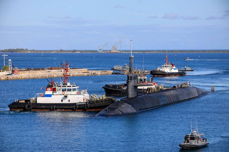 USS Nevada: US Navy ballistic missile submarine makes rare