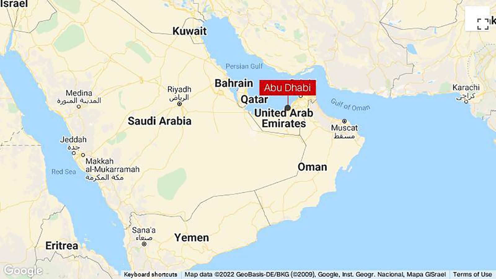 Icad 3 Mussafah Location Map Abu Dhabi: Saudi Led-Coalition Launches Airstrikes On Yemeni Capital  Shortly After Deadly Houthi Drone Strike In Abu Dhabi | Cnn