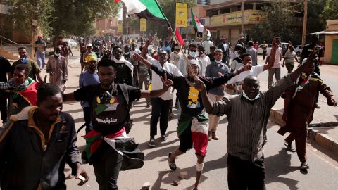 More than 100 people were injured on Monday in Khartoum, Sudan, as they protested against last October's military coup. 