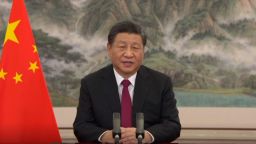 China's Xi Jinping speaks at the virtual World Economic Forum event on 01/17/2022
