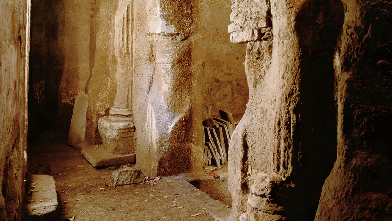The site consists of four tombs and the original necropolis pathway.