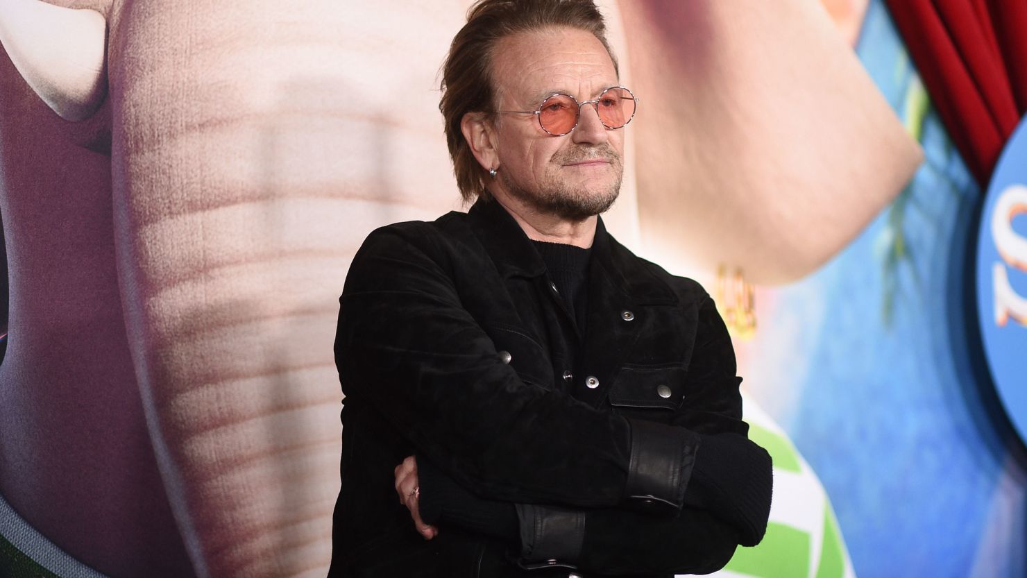 Bono arrives at the premiere of "Sing 2" in December, 2021