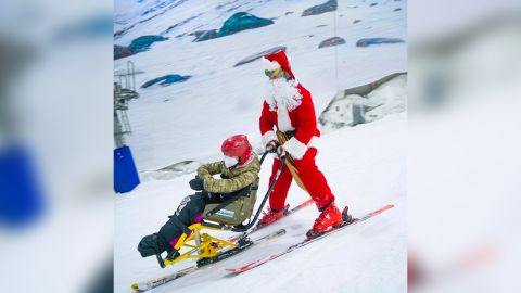 Farrell worked with Snozone Madrid and Fundación También to take disabled children skiing at Christmas.