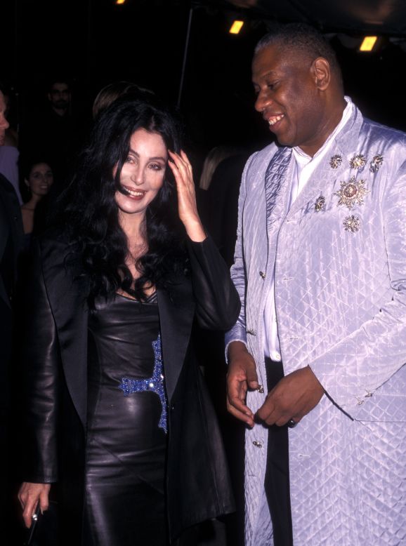 He moved in star-studded social circles, regularly mixing with fashion-forward celebrities, including Cher. Here the pair is seen attending the Met Gala in 1997.