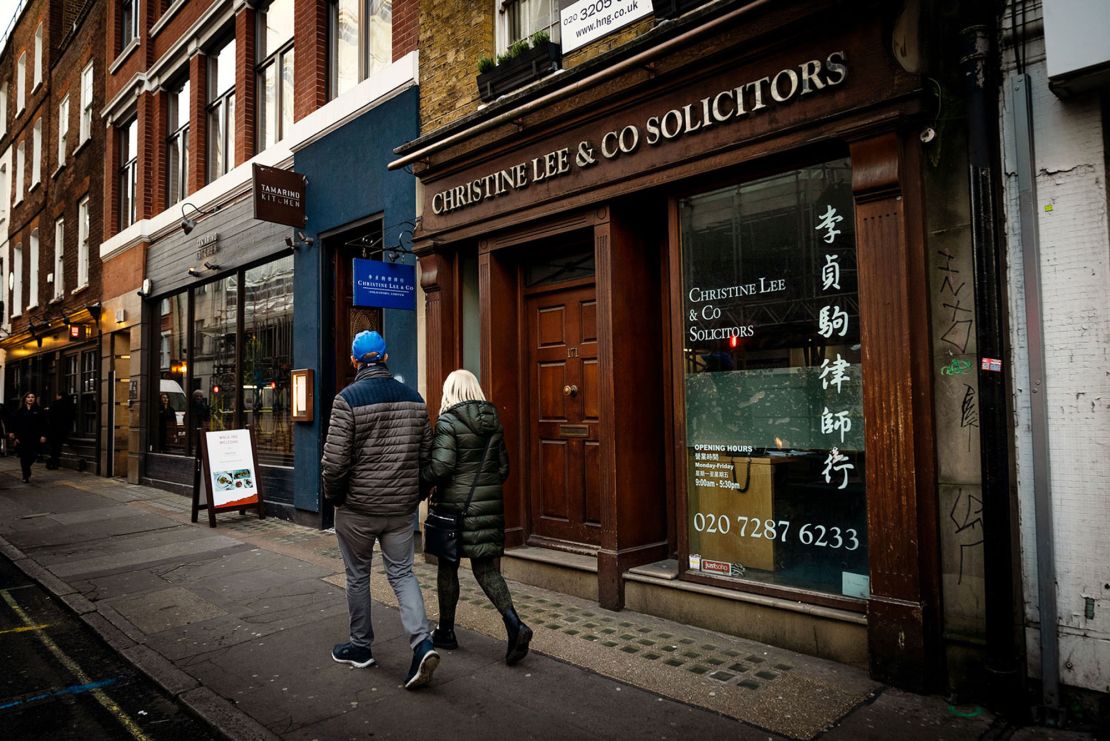 The London offices of Christine Lee and Co. 