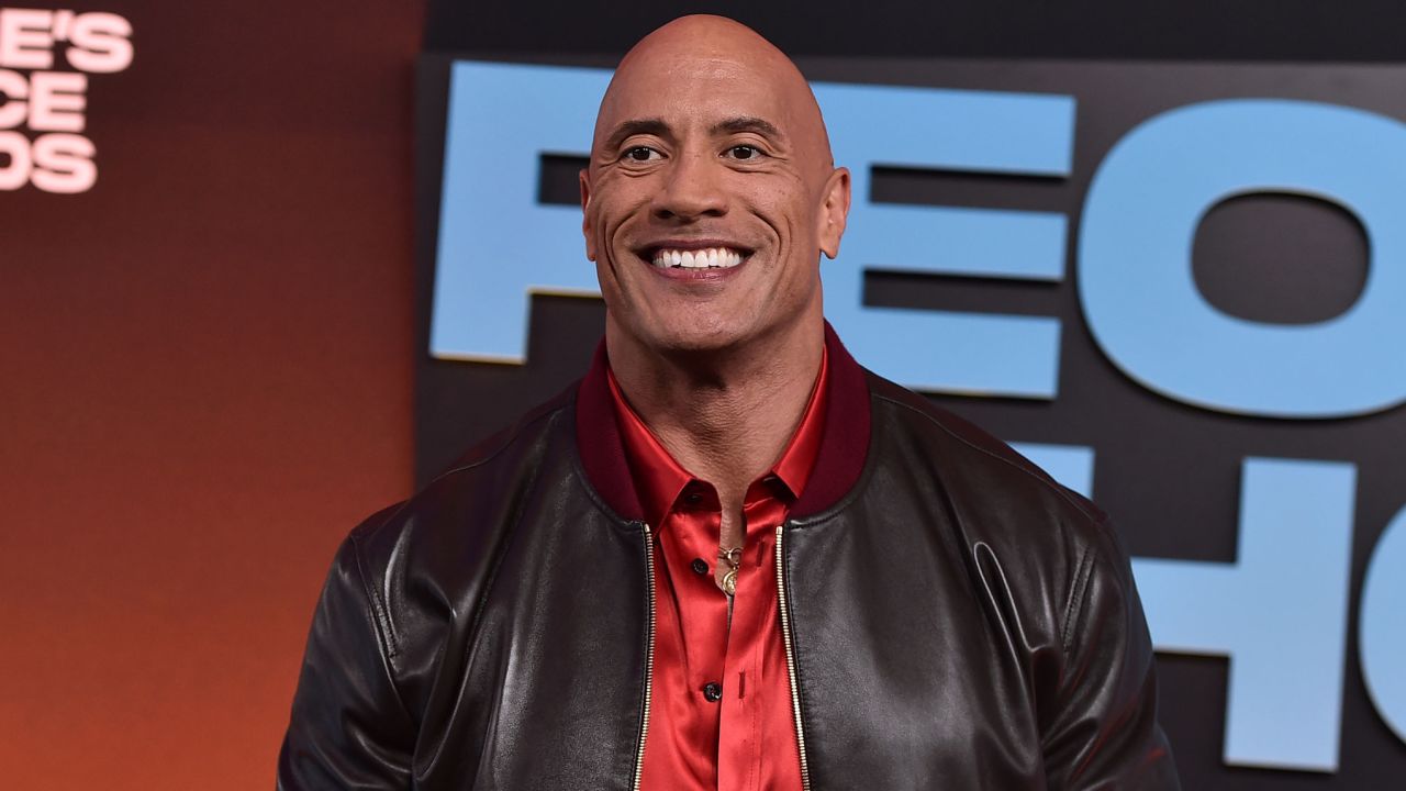 Dwayne Johnson arrives at the People's Choice Awards on Tuesday, December 7.