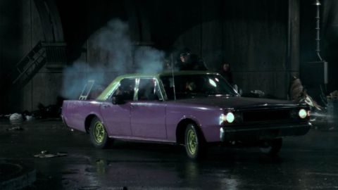 A purple and green Dodge was featured in the 1989 film, "Batman."
