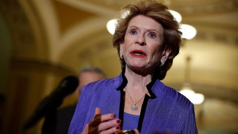 Sen. Debbie Stabenow, seen here in the Capitol in December, didn't think the White House's message was strong enough.  