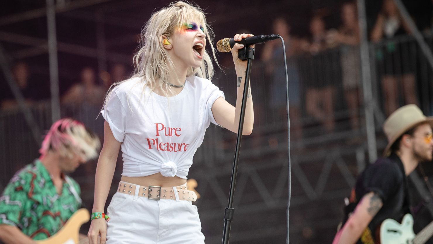 Hayley Williams of Paramore, performing here in 2018, will reunite with the band to perform at the When We Were Young festival.  