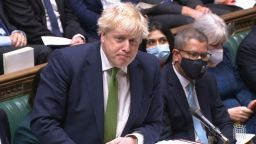 Prime Minister Boris Johnson speaks during Prime Minister's Questions in the House of Commons, London. Picture date: Wednesday January 19, 2022. (Photo by House of Commons/PA Images via Getty Images)