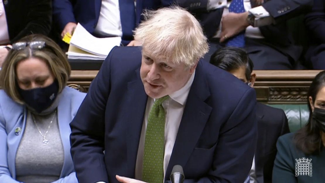Johnson last week faced a grilling from opponents in Parliament as well as a threat from his own party's MPs over a series of parties in Downing Street. 