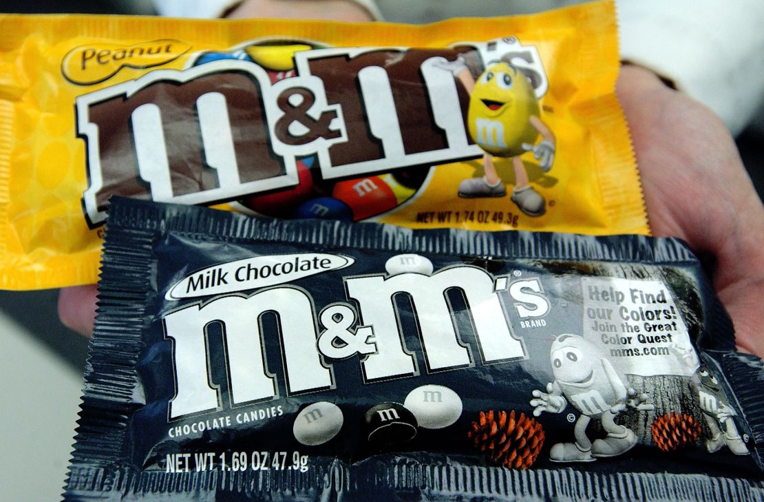 M&M's packaging circa 2004. 