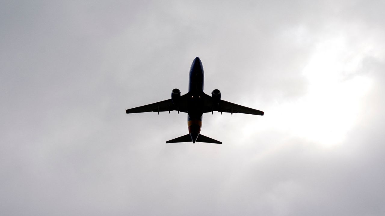 A passenger aircraft takes off from Ronald Reagan Washington National Airport in Arlington, Virginia, on January 18.