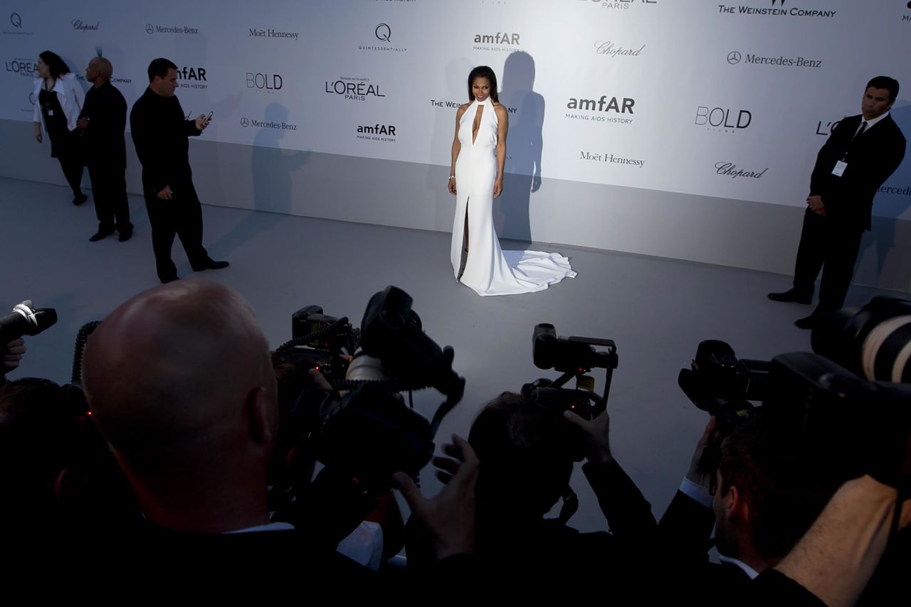 Singer Janet Jackson arrives for the amfAR Cinema Against AIDS benefit at the 65th Cannes film festival in Cap d'Antibes, France, on May 24, 2012.