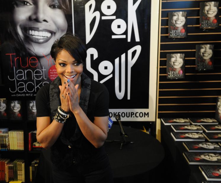 Singer Janet Jackson attends a signing to promote her new book, "True You: A Guide To Finding And Loving Yourself," in Los Angeles on April 15, 2011.