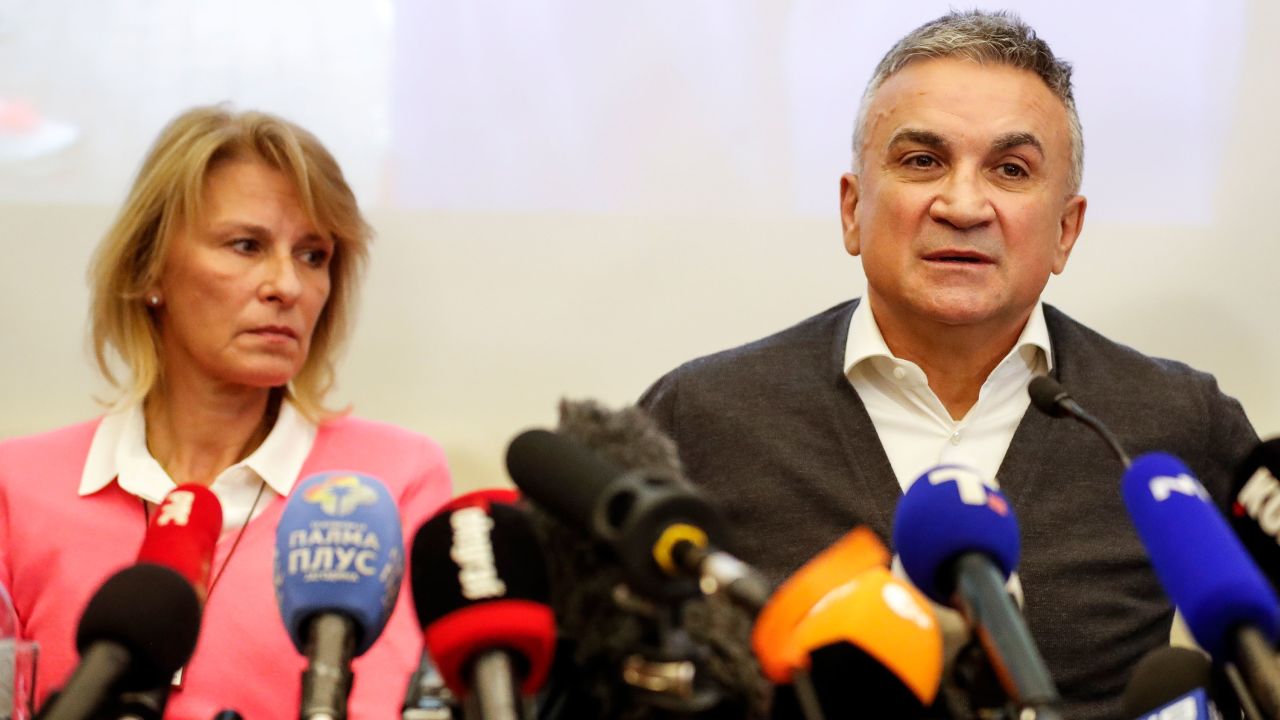 Dijana Djokovic (left) and Srdjan Djokovic (right) are Novak's mother and father.