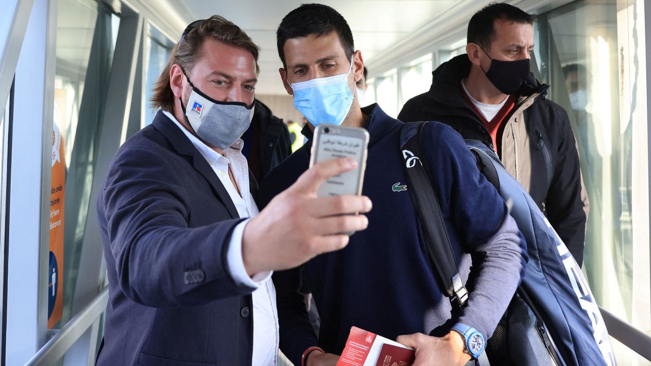 Djokovic arrived back in Belgrade on January 17.