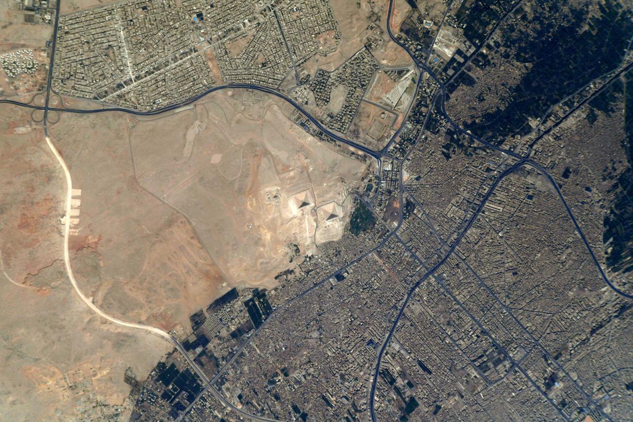 Captured here are pyramids in Egypt, and the Suez Canal. "Egypt is one of the most easily recognizable countries and one of the most photogenic places to picture from space," wrote Pesquet.