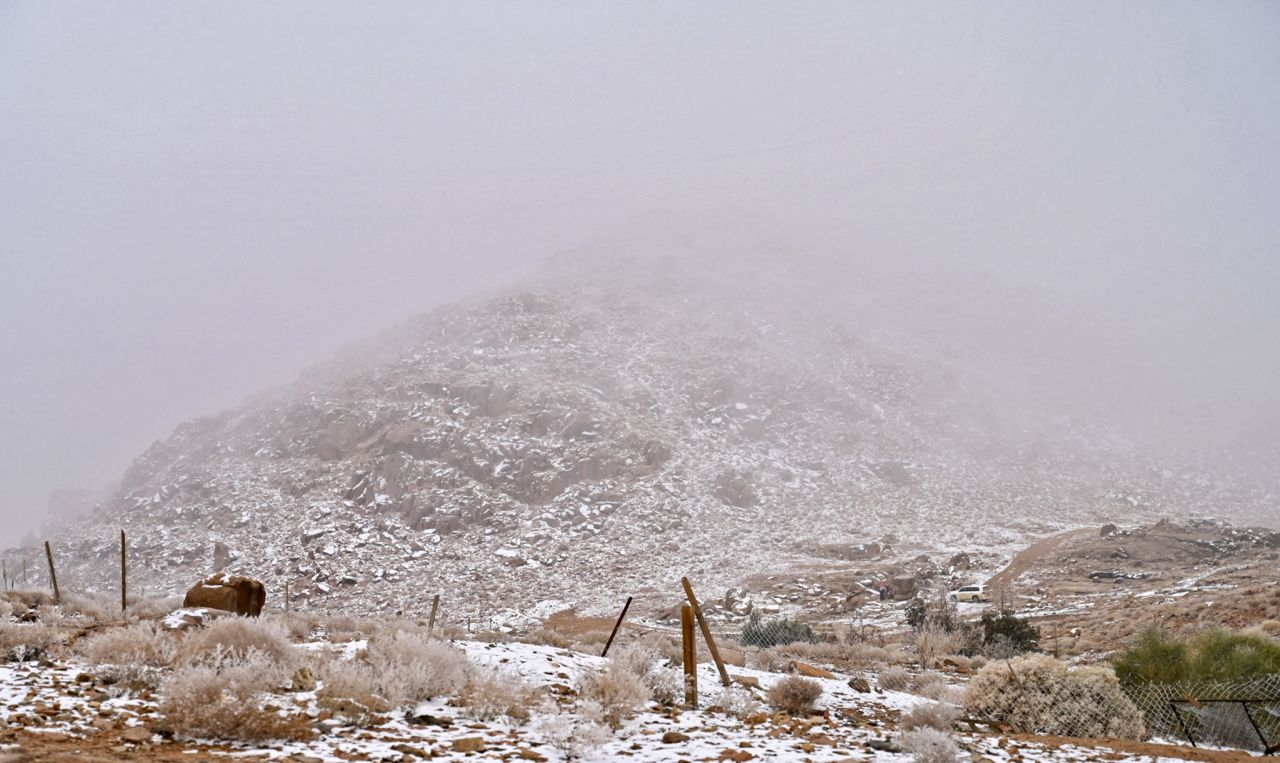 <strong>Cold mountain: </strong>This photo shows Jabal al-Lawz (Mountain of Almonds), west of the Tabuk.