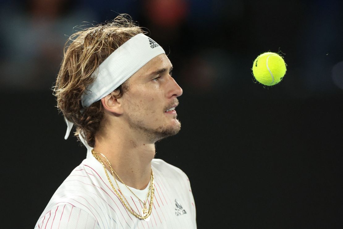Zverev is chasing his first grand slam title at the Australian Open.