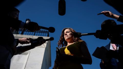 Rep. Nancy Mace speaks with reporters at the US Capitol in October 2021 in Washington, DC.