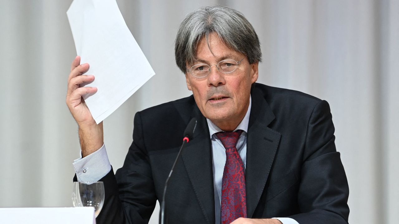 Ulrich Wastl during Thursday's press conference.
