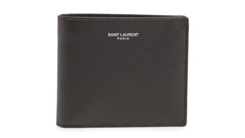 Saint Laurent pebble grain leather wallet