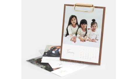 Walnut Desktop Photo Calendar