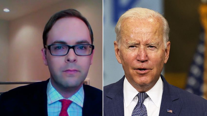 The total number of false claims uttered by President Joe Biden in his first year in office is in the dozens compared to then-President Donald Trump, who delivered well over 1,000 total false claims in his own first year and more than 3,000 the next year. CNN's Daniel Dale reports.