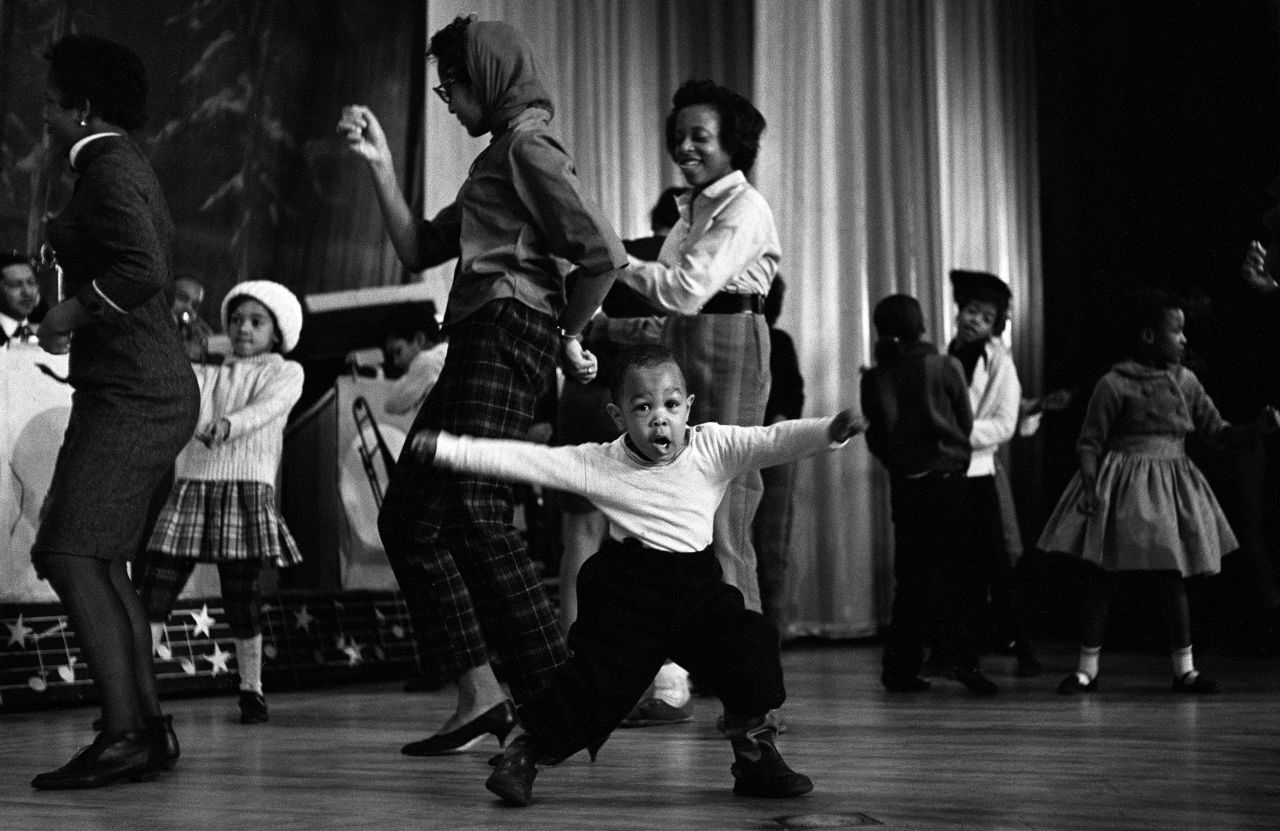 A child dances at the Apollo Theater in New York in 1964.
