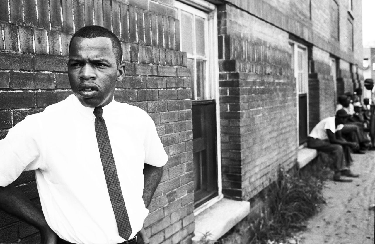 Civil rights activist John Lewis is photographed in Clarksdale, Mississippi, in 1963. This photo was later on the cover of Time magazine when Lewis, a longtime activist and US congressman, died in 2020. "It's a picture of someone who knows who he is, knows what he has to do, and for the rest of his life, after this picture, he did it," <a href="https://time.com/5869243/john-lewis-cover/" target="_blank" target="_blank">Schapiro told Time.</a>