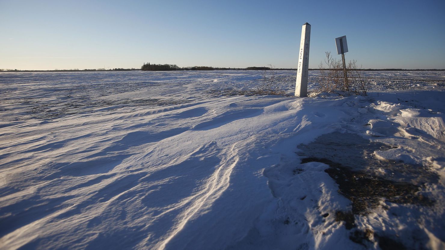 Police say four bodies were found just yards away from the US-Canada border near Emerson, Manitoba.