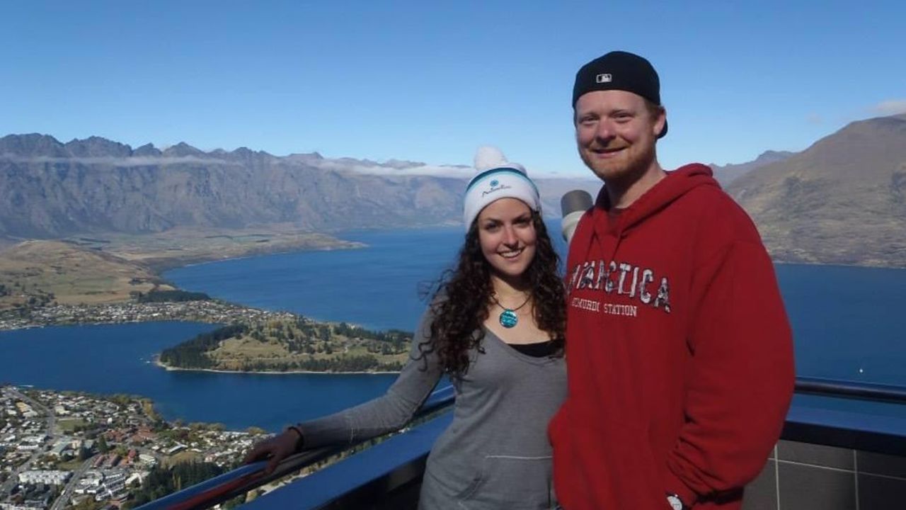 McGrath and Heinz traveled around New Zealand together for six months in 2014. Here they are in Queenstown together.