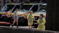 SYDNEY, AUSTRALIA - JANUARY 21: A general view of the emergency entrance of Royal Prince Alfred Hospital on January 21, 2022 in Sydney, Australia. NSW has recorded 46 deaths from COVID-19 in the last 24 hours, marking the deadliest day in the state since the start of the pandemic. NSW also recorded 25,168 new coronavirus infections in the last 24 hour reporting period. (Photo by Jenny Evans/Getty Images)