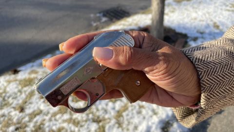 Janice Winfrey says she's trained and ready to use her weapon if she needs to.