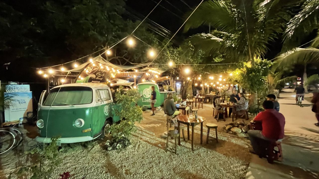 Liefs vegan eatery is one of many open-air restaurants in "hippie chic" Tulum. 