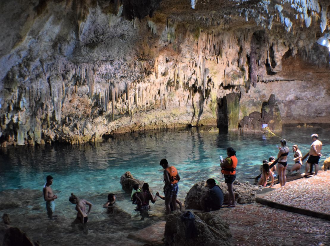 While Covid precautions are not strictly followed in the area around Tulum, many of the top attractions, such as cenote Choo-Ha, are exposed to the outdoors. 