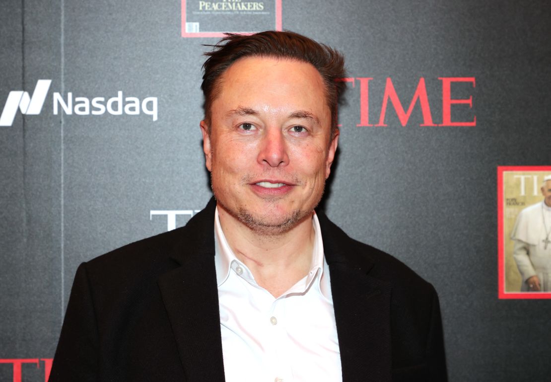 Musk at TIME Person of the Year on December 13, 2021.