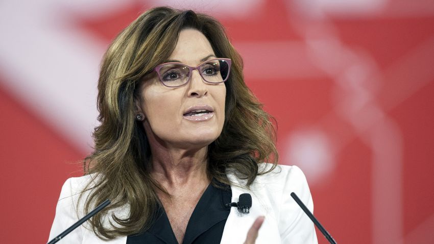 Former Alaska Gov. Sarah Palin speaks during the Conservative Political Action Conference (CPAC) in National Harbor, MD, on Feb. 26, 2015.