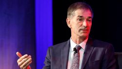 Former Gonzaga player John Stockton talks about his career during a National Collegiate Basketball Hall of Fame induction event, Sunday, Nov. 19, 2017, in Kansas City, Mo. 