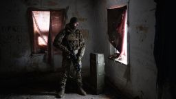 SVITLODARSK, UKRAINE - JANUARY 23: Ukrainian Servicemen of the 30th Army Brigade are seen outside of Svitlodarsk, Ukraine on January 23, 2022. (Photo by Wolfgang Schwan/Anadolu Agency via Getty Images)