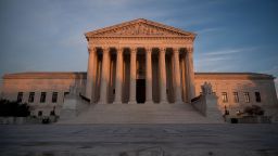 The U.S. Supreme Court building is seen at sunset in Washington on Thursday, Dec. 2, 2021. 