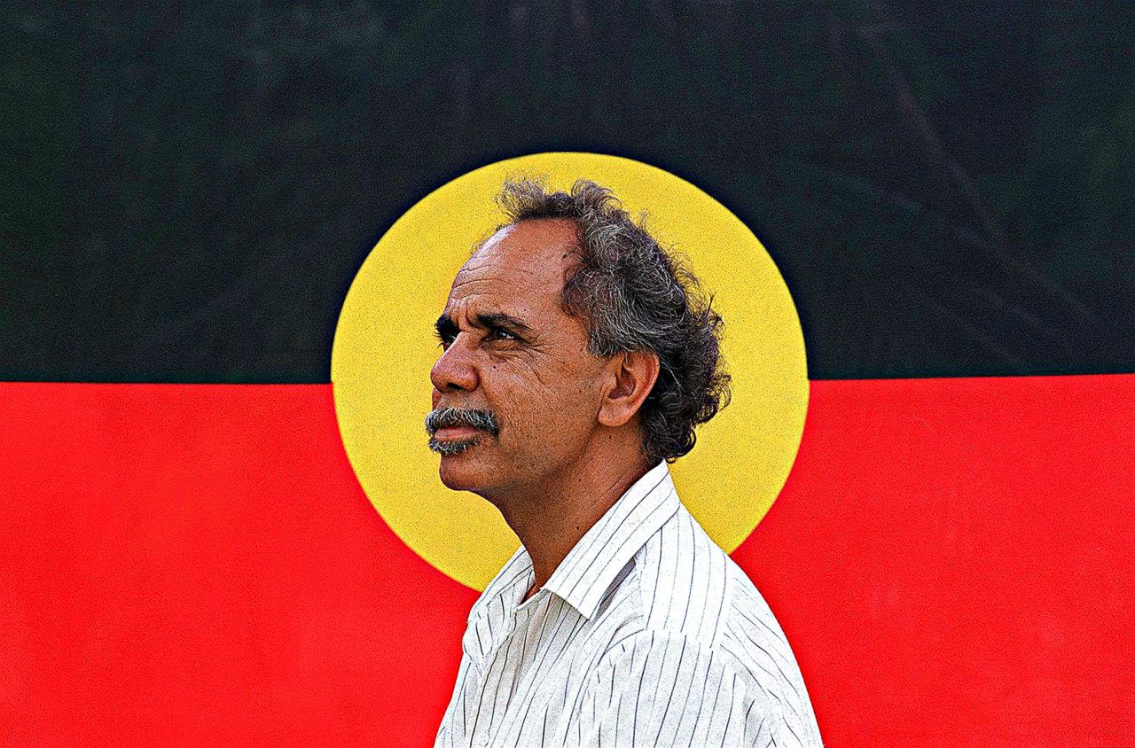 Harold Thomas, designer of the Aboriginal flag, pictured in 1994. 