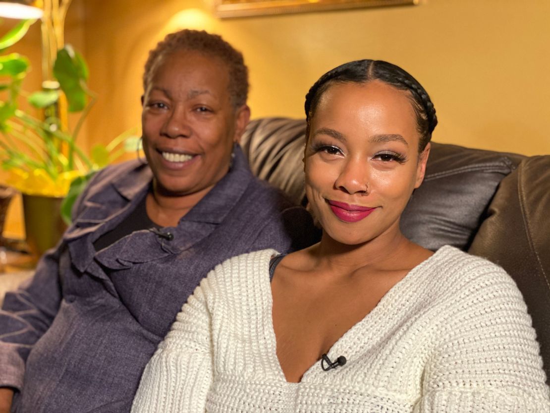 Beverly Lewis, left, and her daughter, Lakia Cannon, said they are struggling with the decision to continue remote learning as they juggle working and making sure Lakia's kids are taken care of.