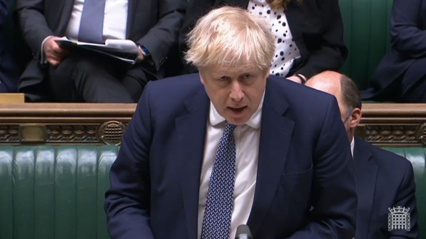 Prime Minister Boris Johnson delivers a statement on the Ukraine in the House of Commons, Westminster. Picture date: Tuesday January 25, 2022. (Photo by House of Commons/PA Images via Getty Images)
