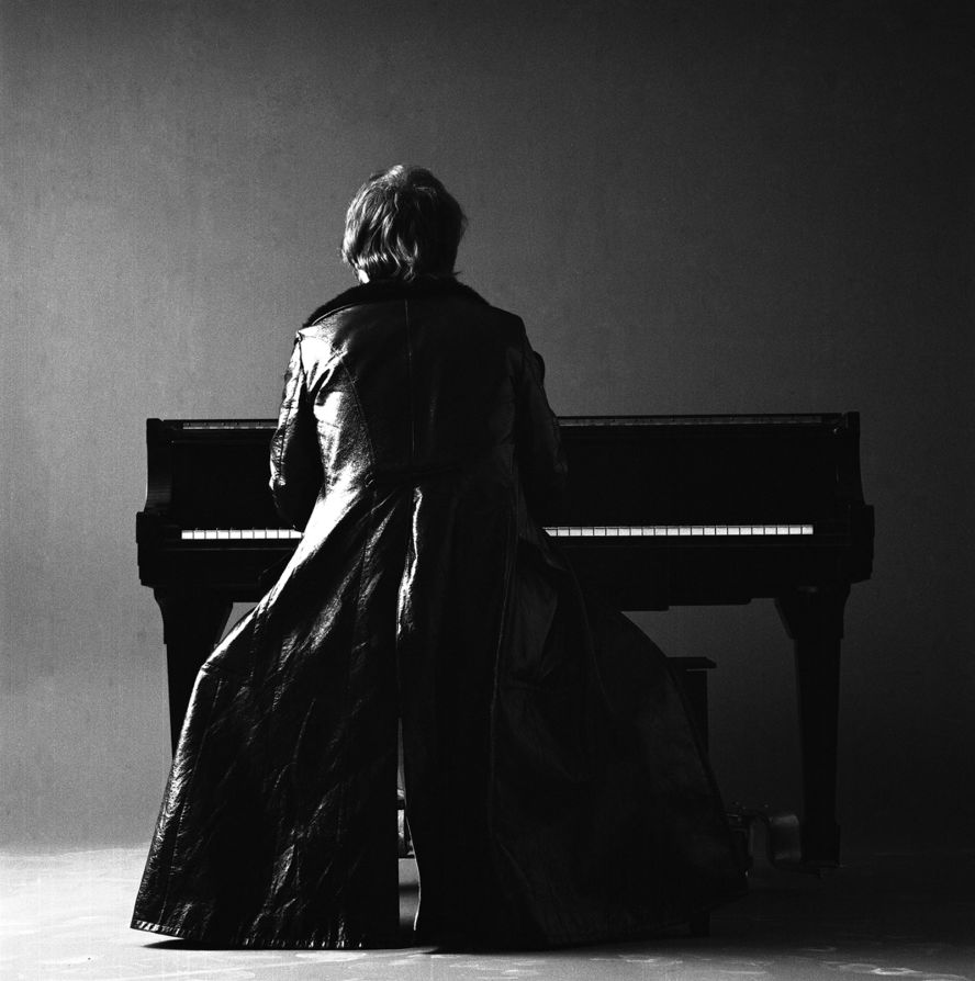 Elton John plays the piano in 1970, the year he launched his first world tour. 