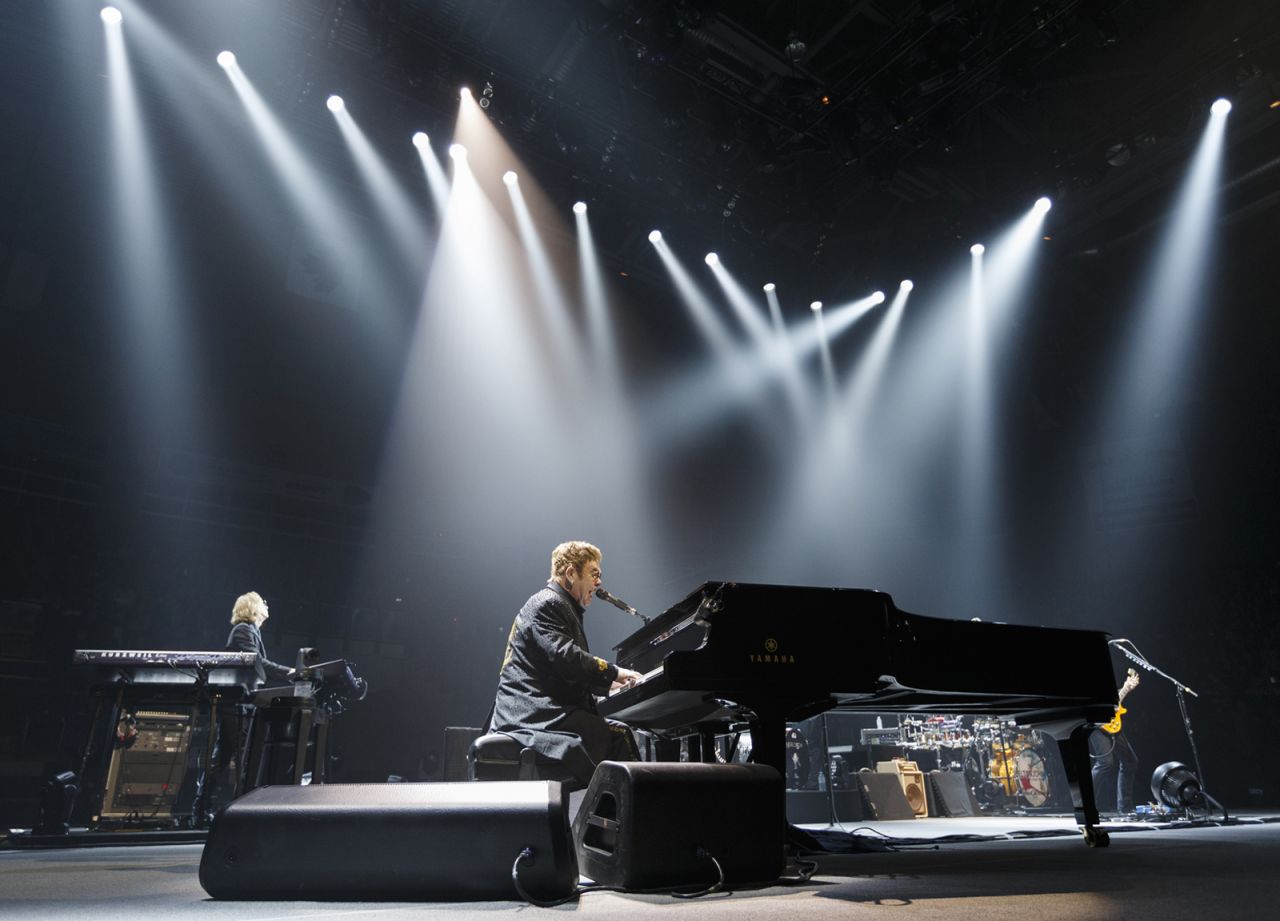 John performs in Victoria, British Columbia, in March 2017.