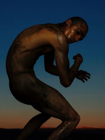 As a teenager, photography offered Ụzọchukwu a means to understand and process his experience of the world, and the majority of his work was self-portrait. Though he moved away from traditional self-portraiture, Ụzọchukwu still experiments with his own image, as seen here. Pictured: "Ghoul", 2019.