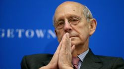 WASHINGTON, DC - APRIL 21:  Supreme Court Associate Justice Stephen Breyer participates in a panel on "Lessons from the Past for the Future of Human Rights: A Conversation" at the Gewirz Student Center on the campus of the Georgetown University Law Center April 21, 2014 in Washington, DC. Organized by the law center, the New York Review of Books and the Bingham Centre for the Rule of Law the forum focused on the future of human rights.  (Photo by Chip Somodevilla/Getty Images)